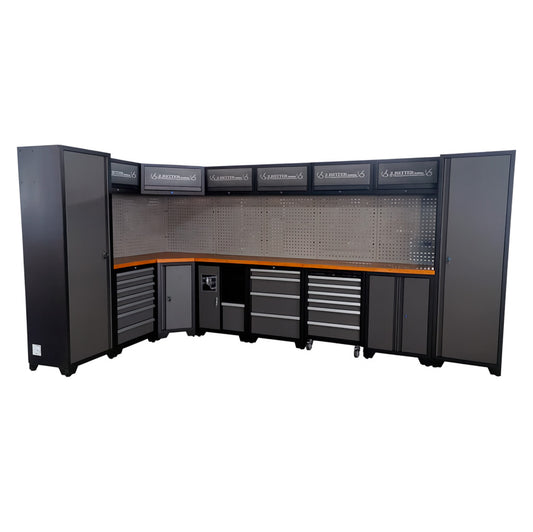 RETTER RTX1500 RT-Q1067 corner workshop furniture set, Multiplex, 417 cm