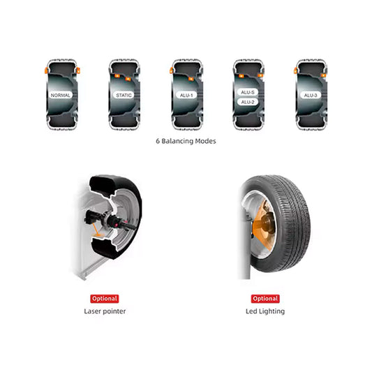 Wyważarka do kół ATLANTIC TECHNIK ATB-200