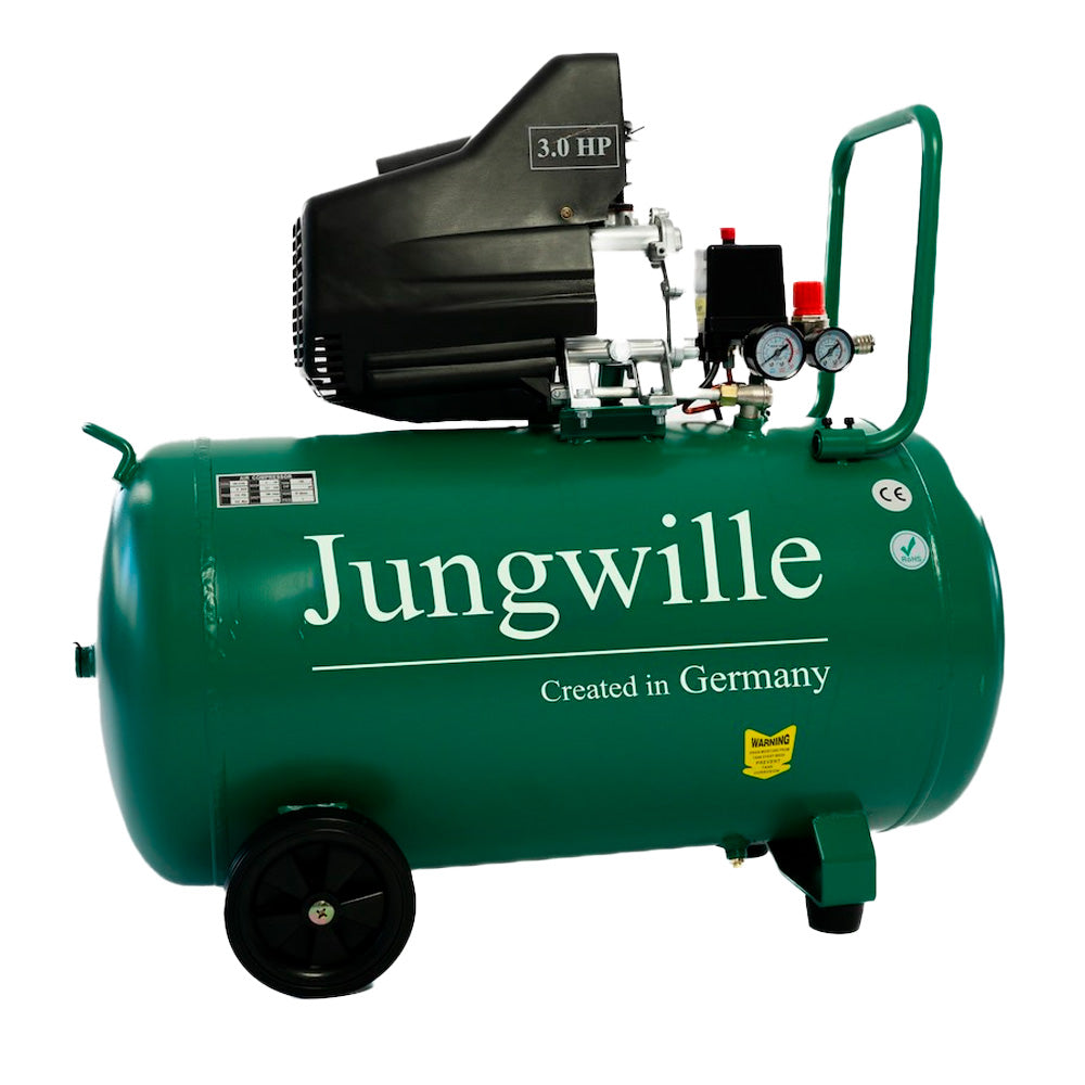 Kompresor Kompresor powietrza Jungwille Pro Air 100L – widok główny produktu w warsztacie