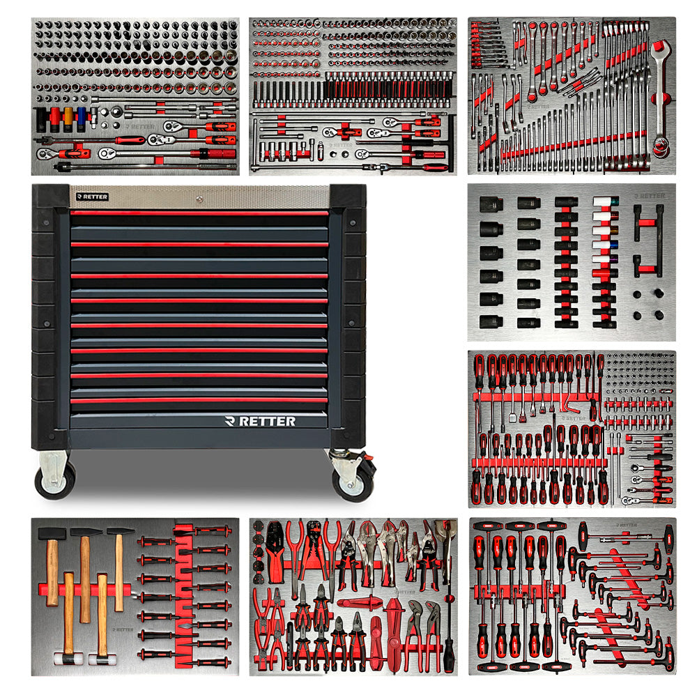 Wózek warsztatowy RETTER R12, 698 elementów