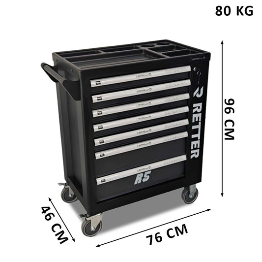 RETTER R5 tool trolley Tech Edition, 276 pieces