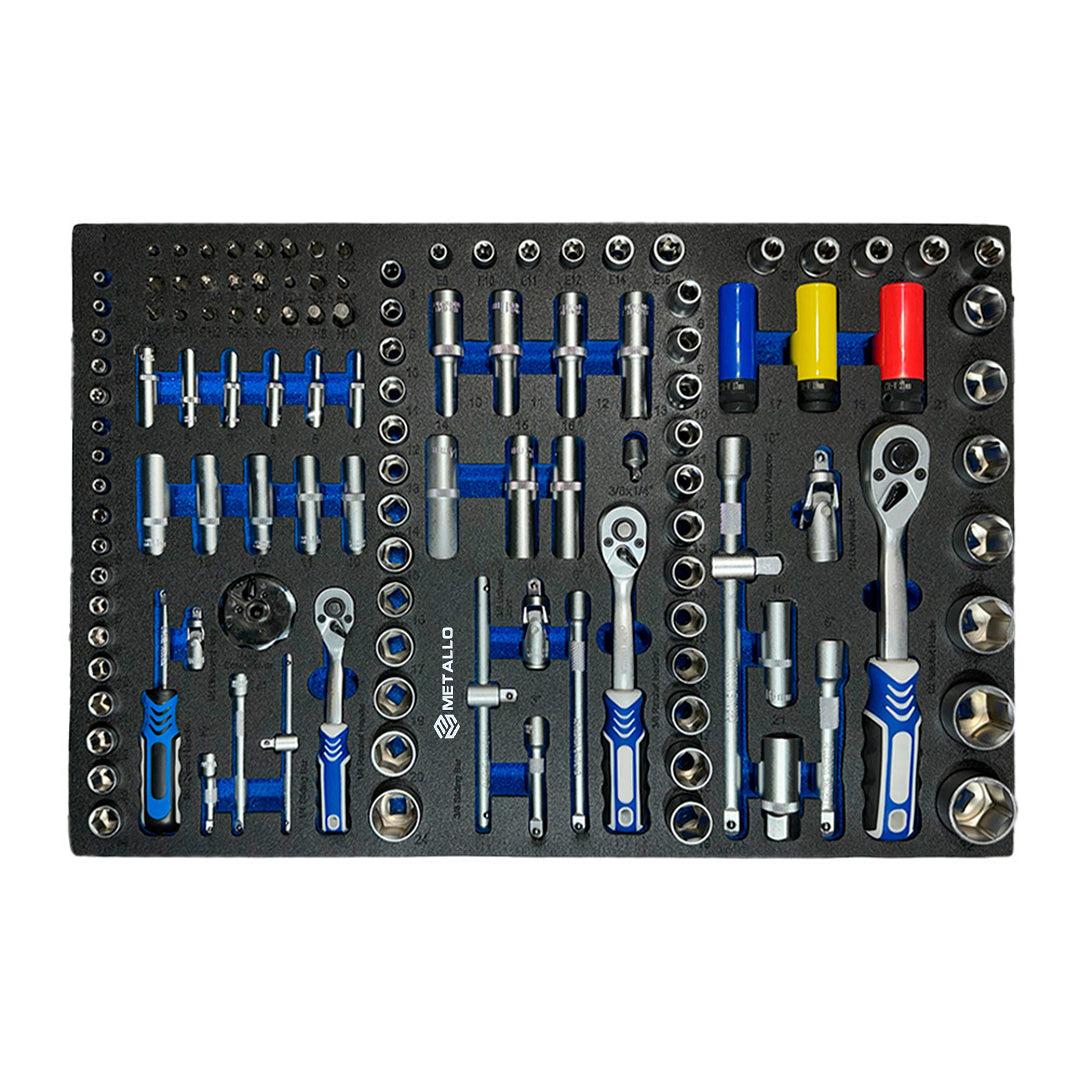 Wózek warsztatowy Metallo 11/9, 390 elementów