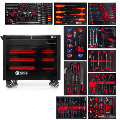 Wózek warsztatowy FTools 12/10 PRO, 473 elementów