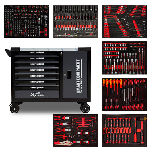 Wózek warsztatowy Smart Equipment 7/7 PRO, 389 elementów
