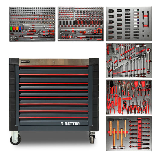 Wózek warsztatowy RETTER R12, 540 elementów