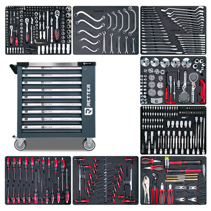 RETTER R11 tool trolley, 454 pieces