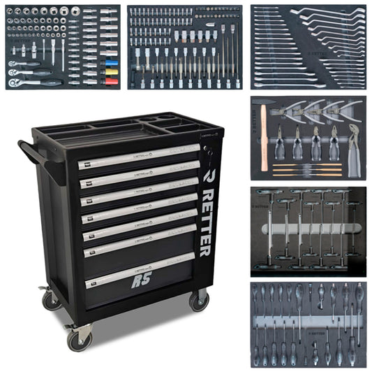 RETTER R5 tool trolley Tech Edition, 276 pieces