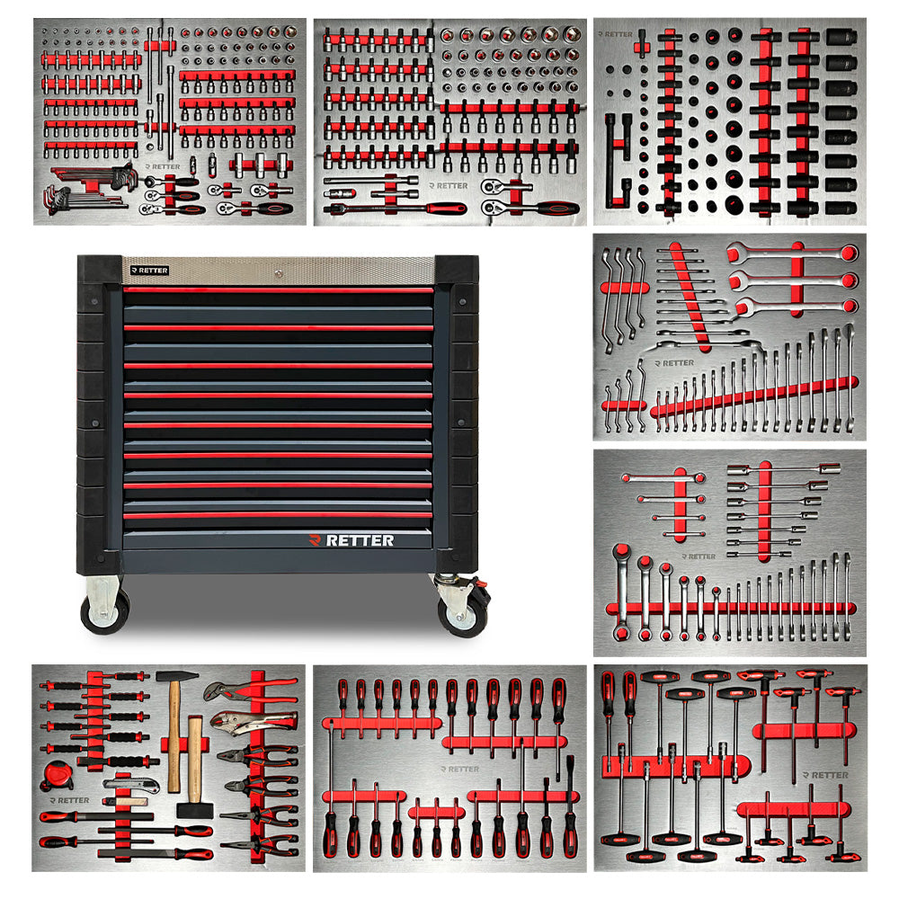 Wózek warsztatowy RETTER R13 PRO, 482 elementy
