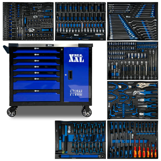 Wózek warsztatowy FTools 7/7 PRO, 390 elementów