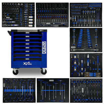 Wózek warsztatowy APEX 8/8, 300 elementów