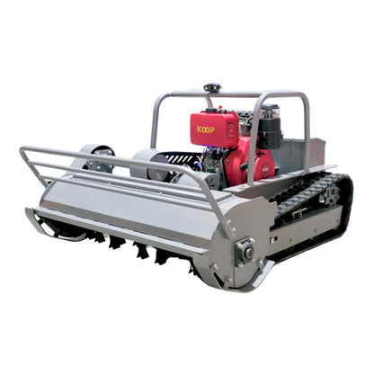 Remote-controlled diesel lawn mower AMD-R120 with tracked drive