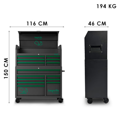 Jungwille Silverstone 14/11 workshop trolley, 454 pieces