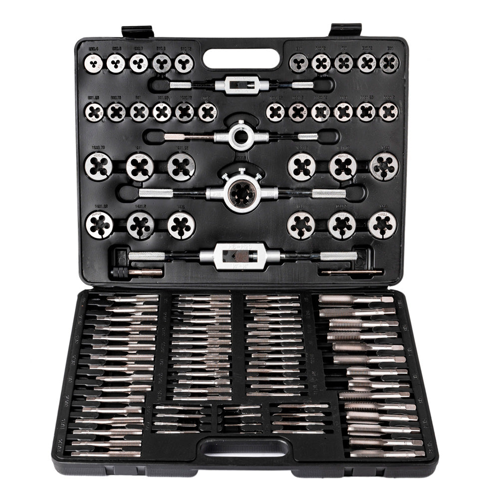 Zestaw narzynek i gwintowników metrycznych M2–M18, 110 szt.