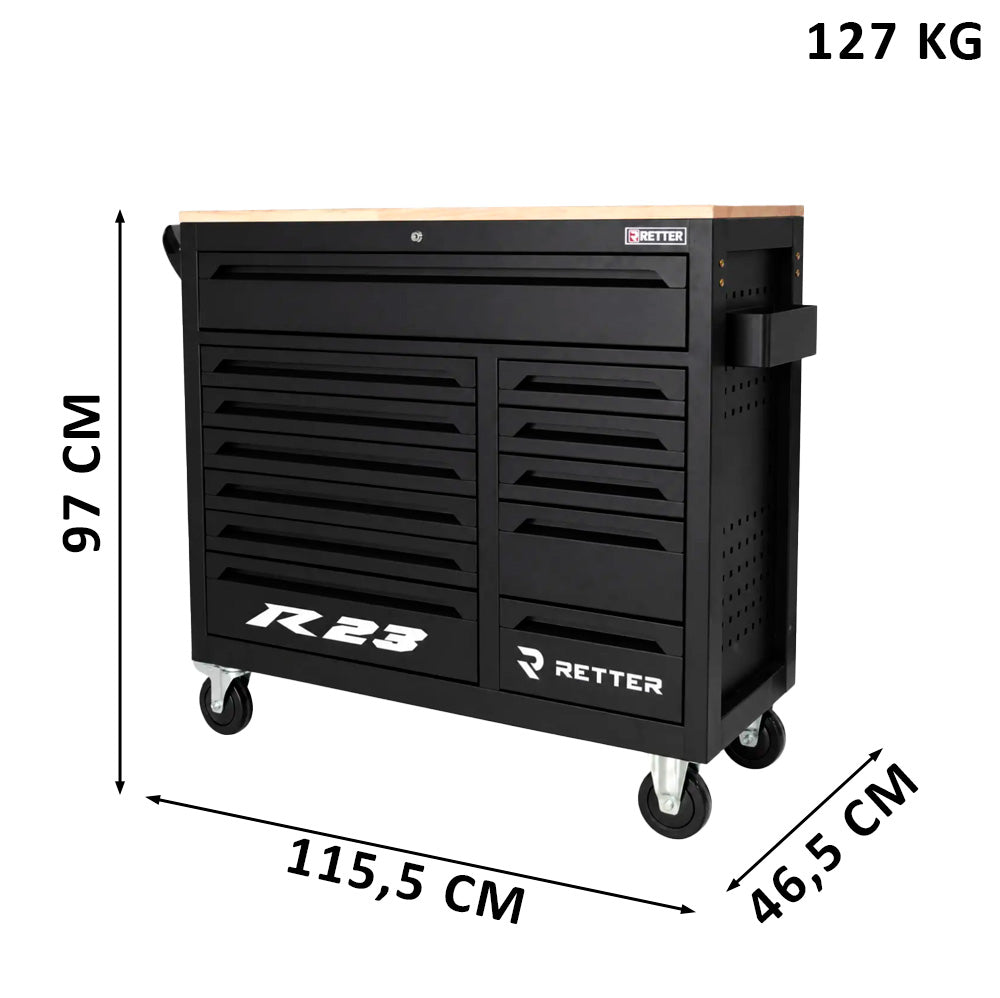 RETTER R23 tool trolley, 372 elements