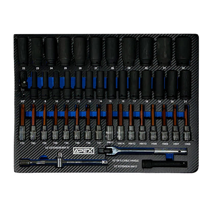 Wózek warsztatowy APEX 8/8, 300 elementów