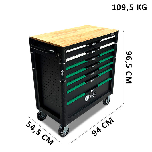 FTools 7/6 tool trolley, 303 pcs