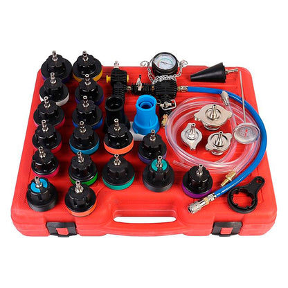 Zestaw do testowania ciśnienia układu chłodzenia, 28 elementów