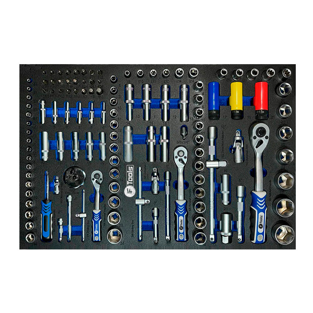 Wózek warsztatowy FTools 11/9, 390 elementów