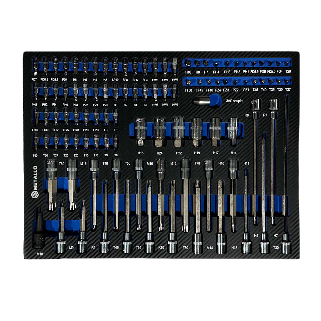 Wózek warsztatowy Metallo 8/8, 291 element