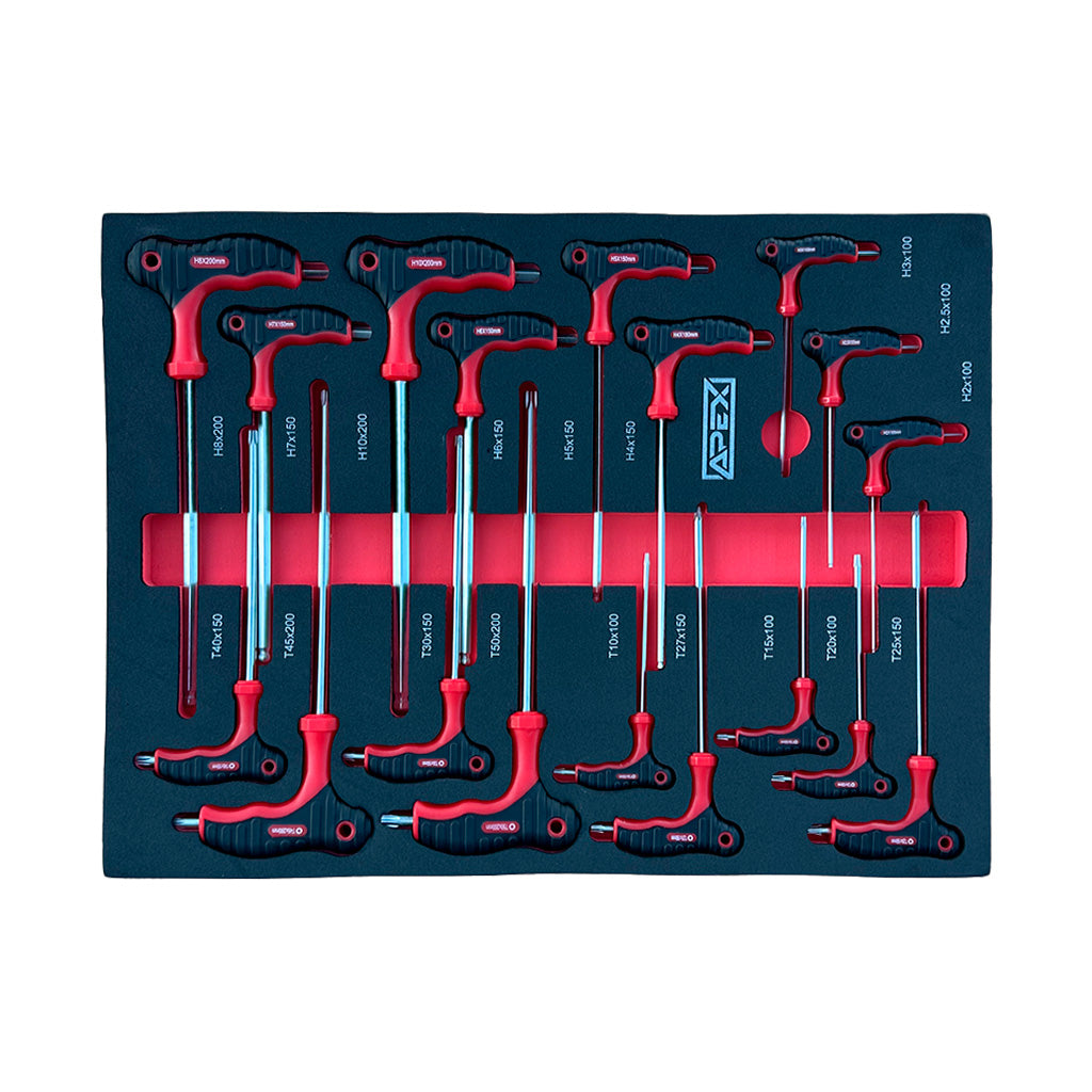 APEX 7/6 workshop trolley, 245 pieces