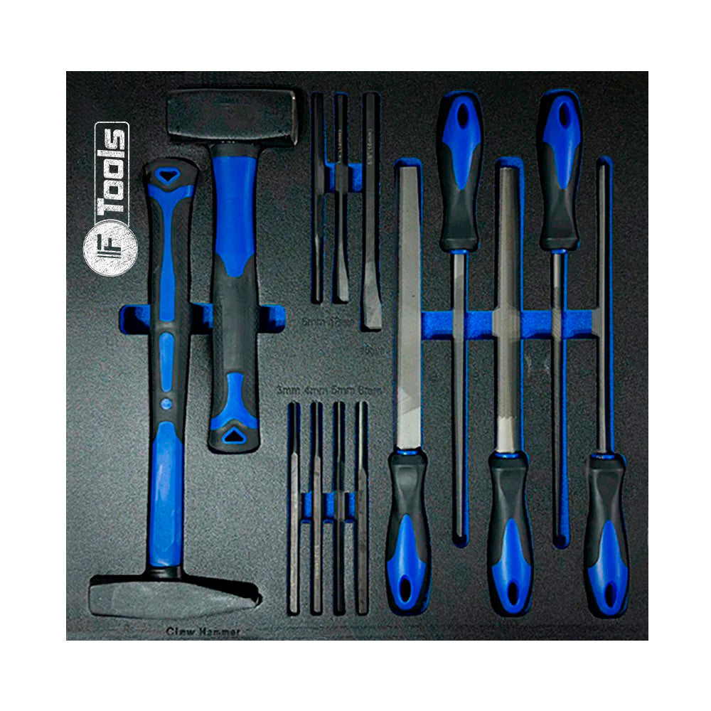 Wózek warsztatowy FTools 11/9, 390 elementów