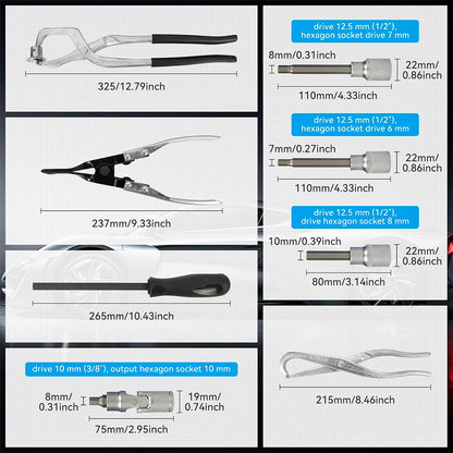 Zestaw naprawczy układu hamulcowego, 15 szt.