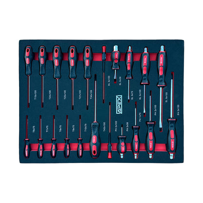 APEX 7/6 workshop trolley, 245 pieces