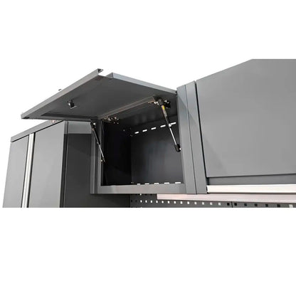 System mebli warsztatowych RETTER RTX-8000 | Zabudowa 330x190x48 cm z oświetleniem LED | 16 elementów | 265 kg