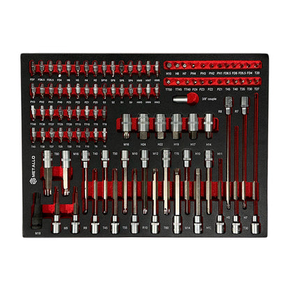 Wózek warsztatowy Metallo 7/7, 390 elementów