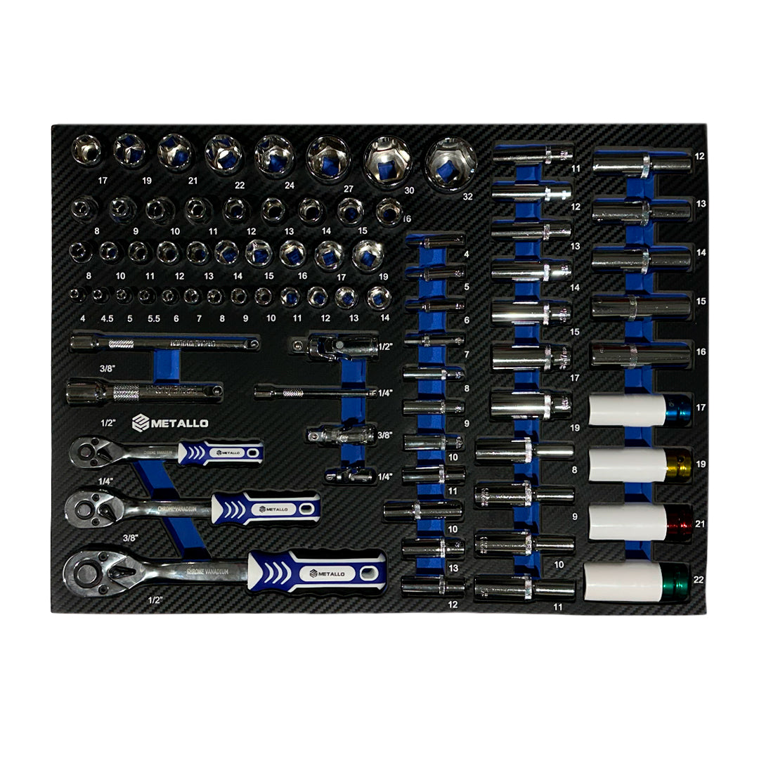 Wózek warsztatowy Metallo 8/8, 291 element