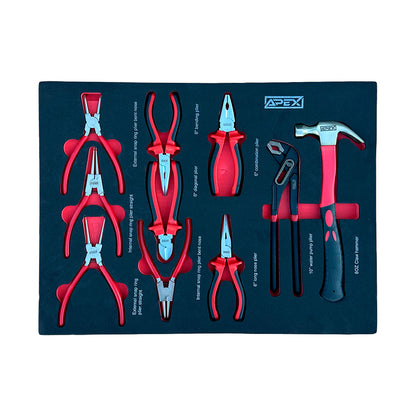 APEX 7/6 workshop trolley, 245 pieces