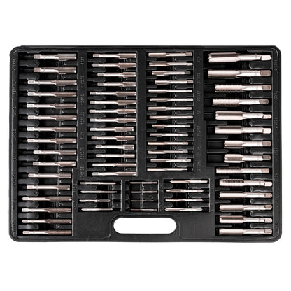 Zestaw narzynek i gwintowników metrycznych M2–M18, 110 szt.