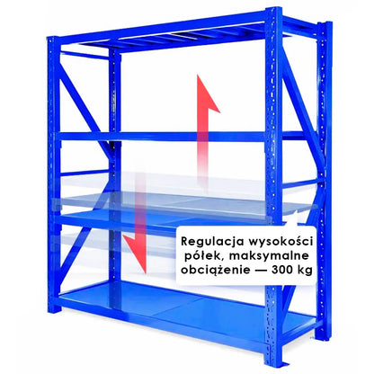 Regał magazynowy RETTER BK300 | 200x200x50 cm