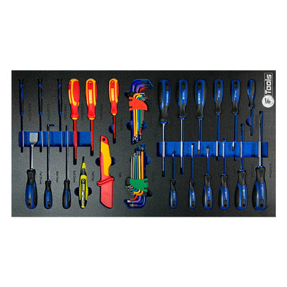 Wózek warsztatowy FTools 11/9, 390 elementów