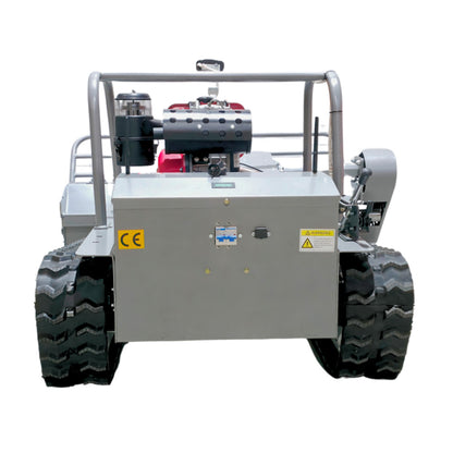 Remote-controlled diesel lawn mower AMD-R120 with tracked drive