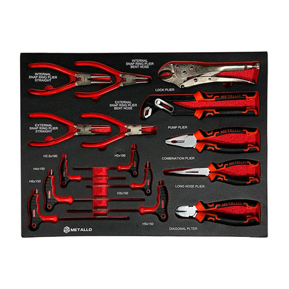 Wózek warsztatowy Metallo 7/7, 390 elementów