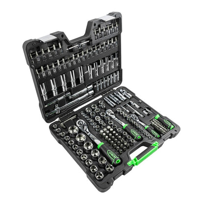 Zestaw narzędzi JBM 54046, 179 elementów, 1/4" + 3/8" + 1/2", stal S2