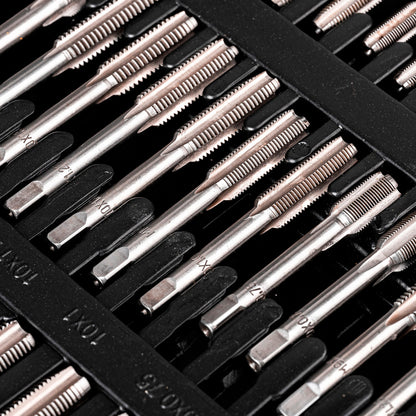 Zestaw narzynek i gwintowników metrycznych M2–M18, 110 szt.