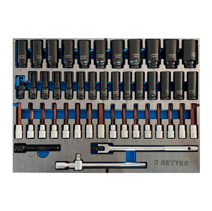 RETTER R8 Carbon Edition tool trolley, 301 pieces