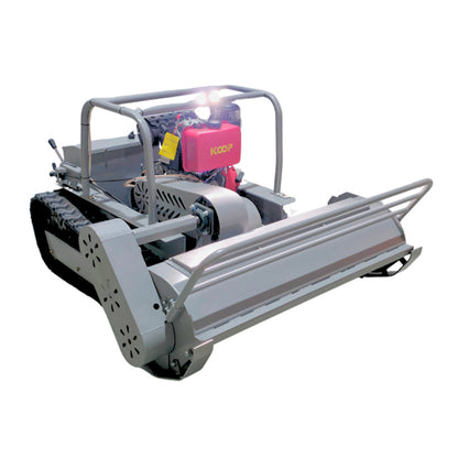 Remote-controlled diesel lawn mower AMD-R120 with tracked drive