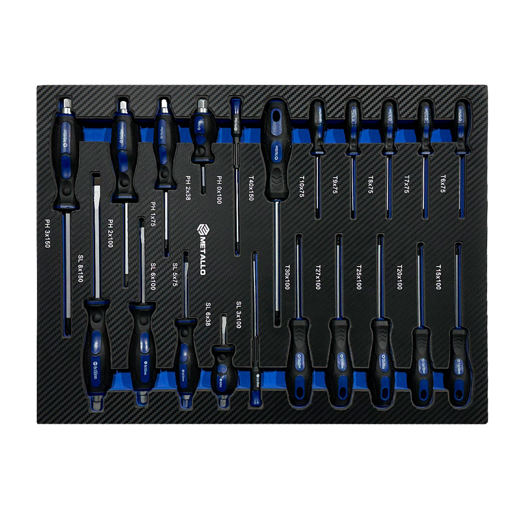 Wózek warsztatowy Metallo 8/8, 291 element