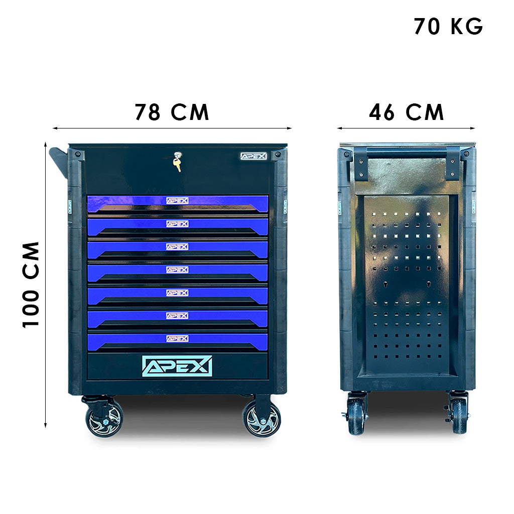 Apex 7/6 tool trolley, 245 pieces