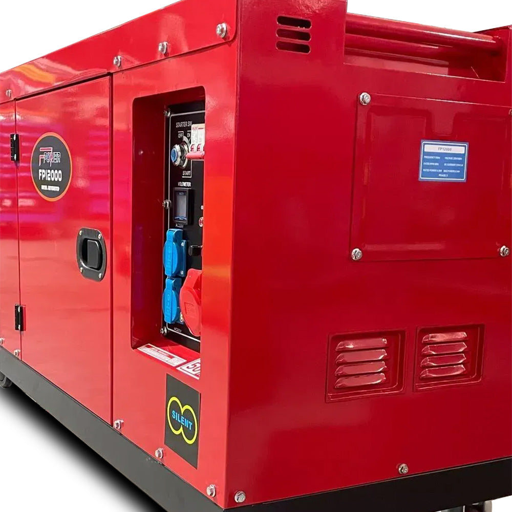 Agregat prądotwórczy diesel F-Power FPI2000 8 kW w obudowie wyciszającej, profesjonalny generator prądu
