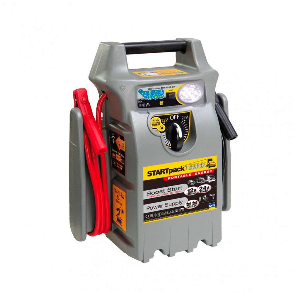 Urządzenie Booster rozruchowy GYS STARTPACK Truck 2w1, 12/24V – widok główny produktu w warsztacie