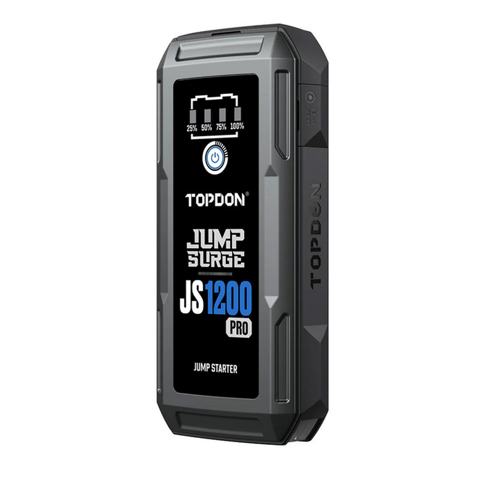 Booster TOPDON JS1200Pro ujęcie pod kątem z widoczną obudową