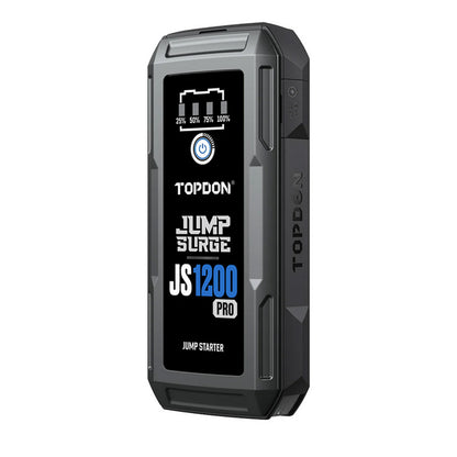 Booster TOPDON JS1200Pro ujęcie pod kątem z widoczną obudową