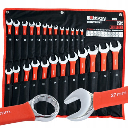 BENSON combination wrench set, 6–36 mm, 25 pieces