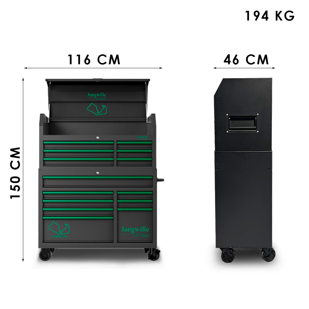 Wózek warsztatowy Jungwille Silverstone 14/11, 454 elementy - GGM Tools