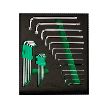 Wózek warsztatowy Jungwille Silverstone 14/11, 454 elementy - GGM Tools