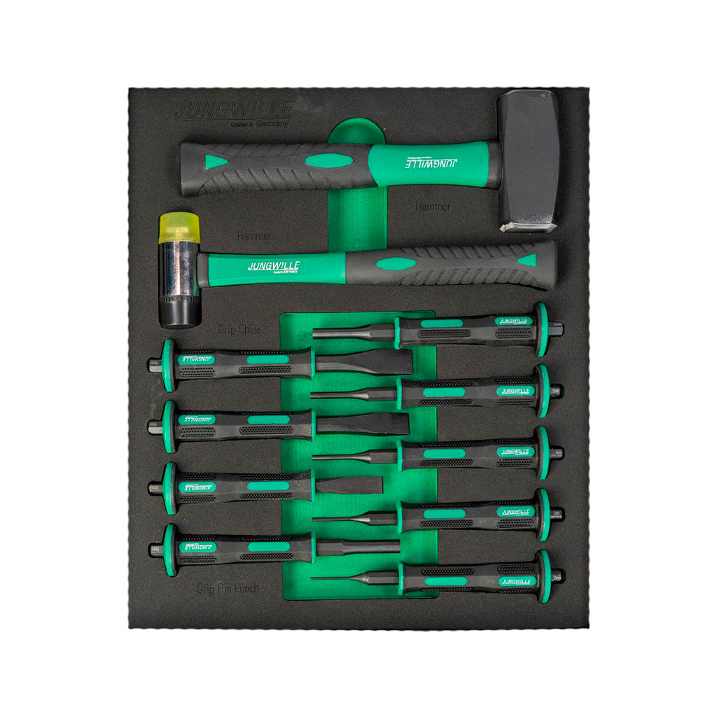 Wózek warsztatowy Jungwille Silverstone 14/11, 454 elementy - GGM Tools